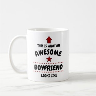 Awesome Boyfriend Valentine Mug Add Your Name