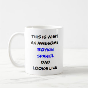 awesome boykin spaniel dad coffee mug