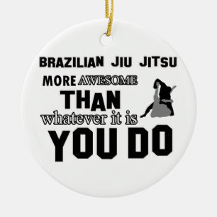 Awesome brazilian jiu jitsu design ceramic tree decoration