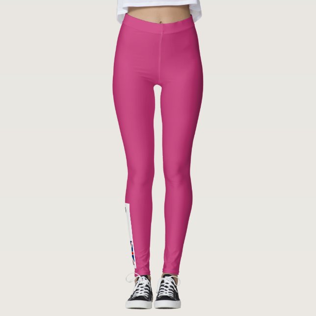 Awesome British Great Britain Flag Leggings (Front)