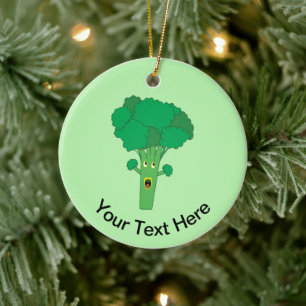 Awesome Broccoli Funny Vegetable Ceramic Tree Decoration