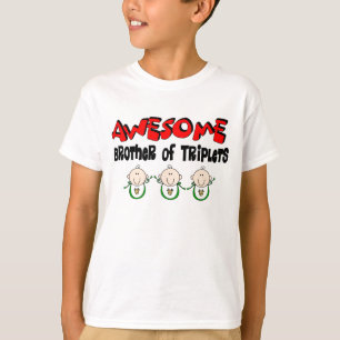 AWESOME Brother of TRIPLETS T-Shirt