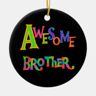Awesome Brother T-shirts and Gifts Ceramic Tree Decoration