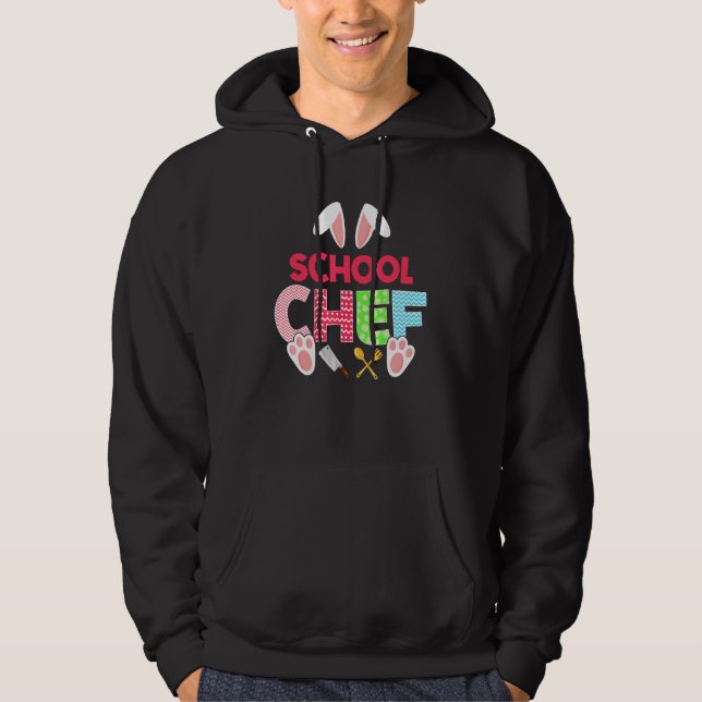 Awesome Bunny Chef Bunnies Rabbit Eggs Easter Day Hoodie (Front)