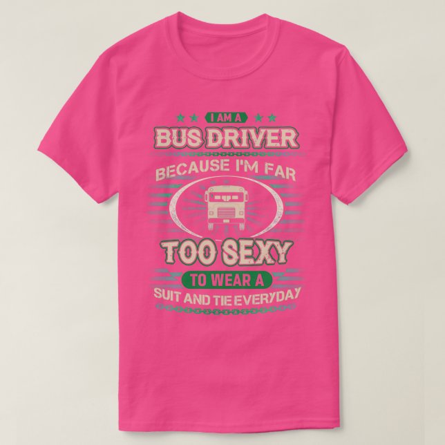 Awesome Bus Driver Hoodie T-Shirt (Design Front)
