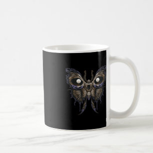 Awesome Butterfly Skull - Spooky Halloween Rock Ba Coffee Mug