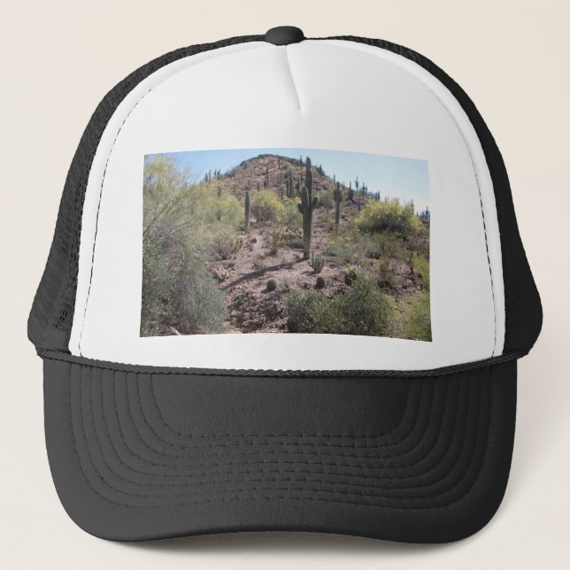 Awesome Cactus Garden Trucker Hat (Front)