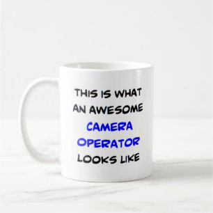 awesome camera operator coffee mug