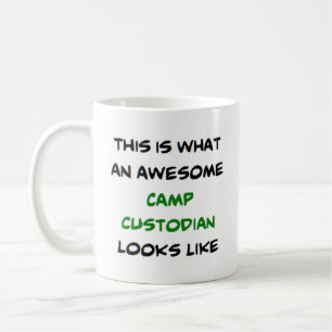 awesome camp custodian coffee mug