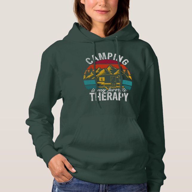 Awesome Camping is my Therapy Camping Shirt with (Front)