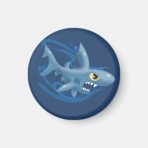 Awesome Cartoon Shark Magnet