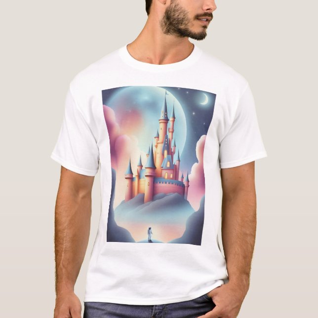 Awesome castle t-shirt design  (Front)