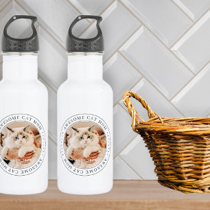 Awesome Cat Mum Since 20XX Classic Simple Photo 532 Ml Water Bottle