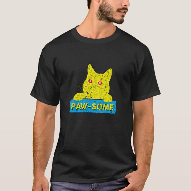 Awesome Cat Pun T-Shirt (Front)