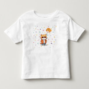 Awesome cat toddler T-Shirt