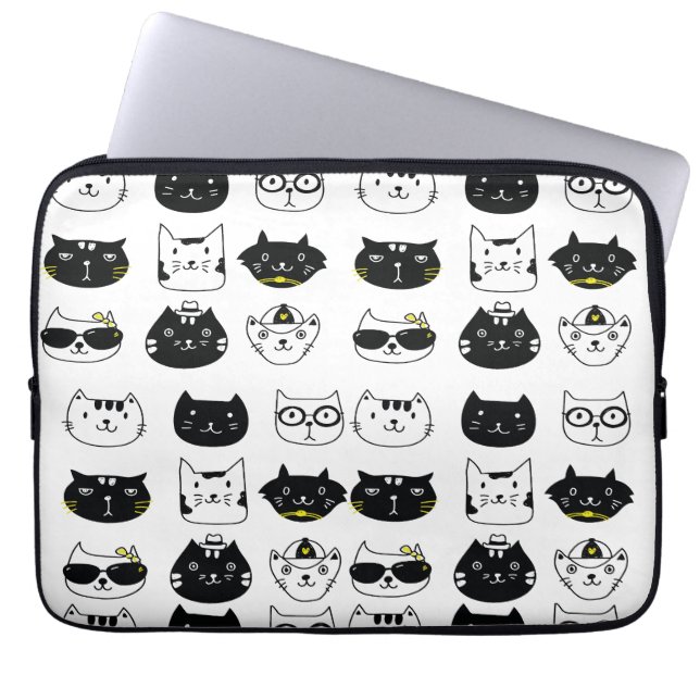 awesome cats Laptop Sleeves (Front)
