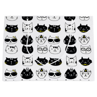 awesome cats Paper Shopping Bags