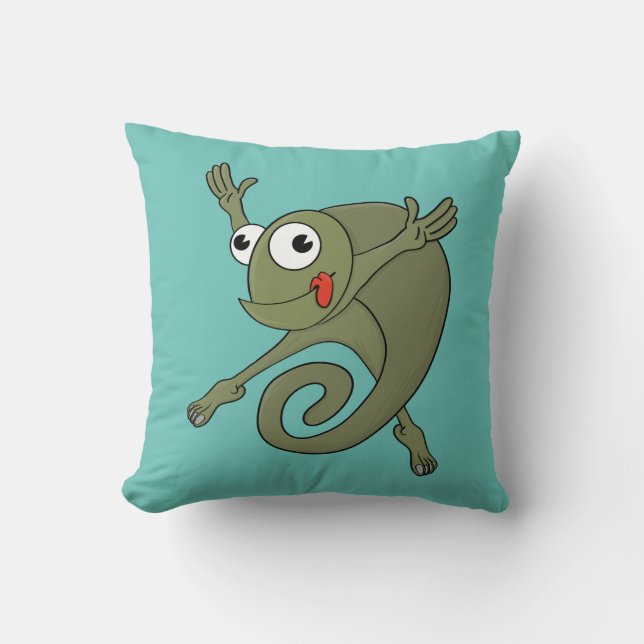 Awesome Chameleon Cushion (Front)