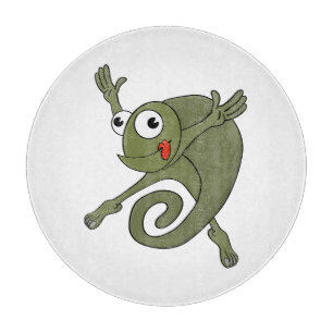 Awesome Chameleon Cutting Board