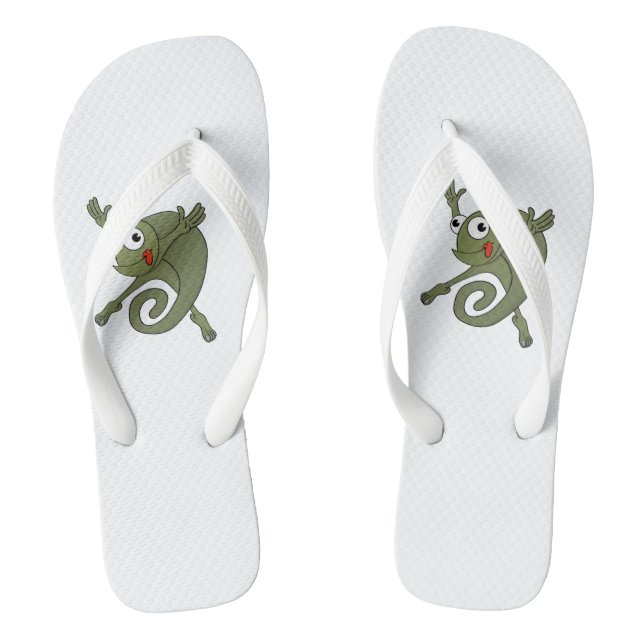 Awesome Chameleon Flip Flops (Footbed)