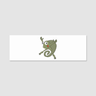 Awesome Chameleon Name Tag