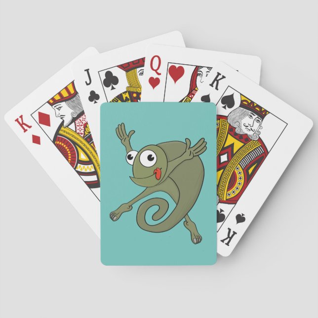 Awesome Chameleon Playing Cards (Back)
