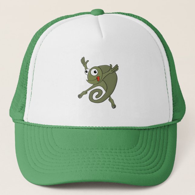 Awesome Chameleon Trucker Hat (Front)