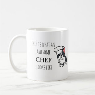 Awesome chef - cartoon dog gift coffee mug