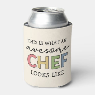 Awesome Chef Gifts Best Chef Ever Funny Gift Can Cooler