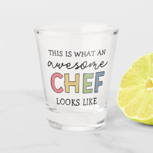 Awesome Chef Gifts   Best Chef Ever Funny Gift Shot Glass