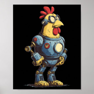 Awesome Chicken Robot For Future Animals Lovers  Poster