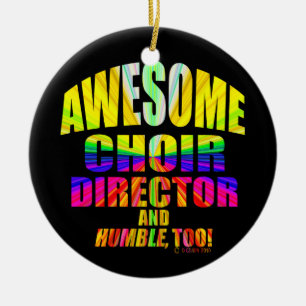 Awesome Choir Director Starburst Ceramic Tree Decoration