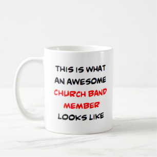 awesome church band member coffee mug
