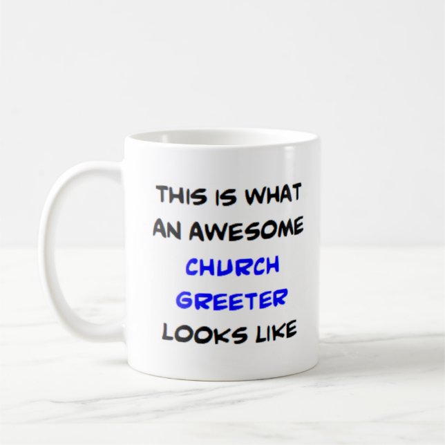 awesome church greeter Mug (Left)