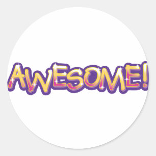 Awesome! Classic Round Sticker