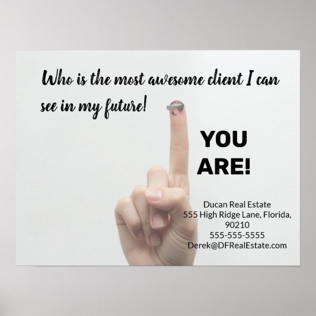 Awesome client  real estate marketing sell  postca poster (Front)