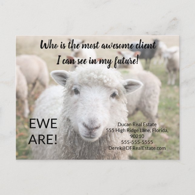 Awesome client  real estate marketing sell postcar postcard (Front)
