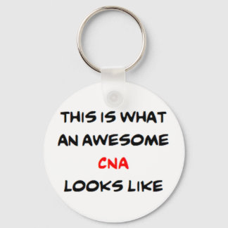 awesome cna coffee mug key ring