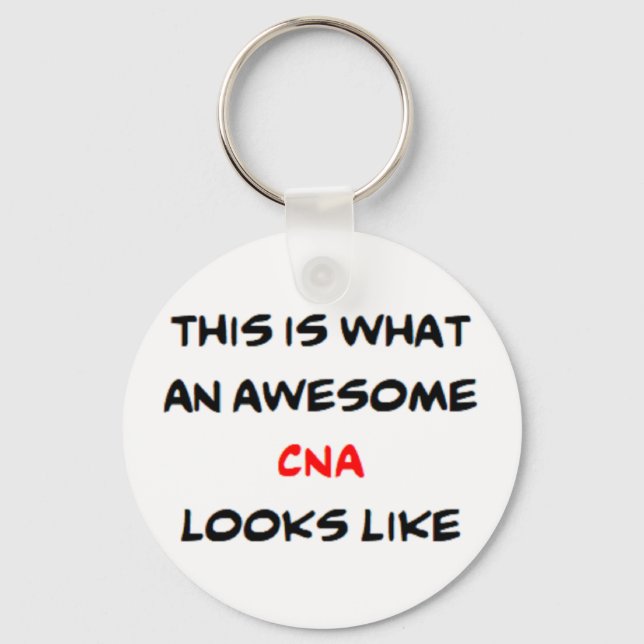 awesome cna coffee mug key ring (Front)