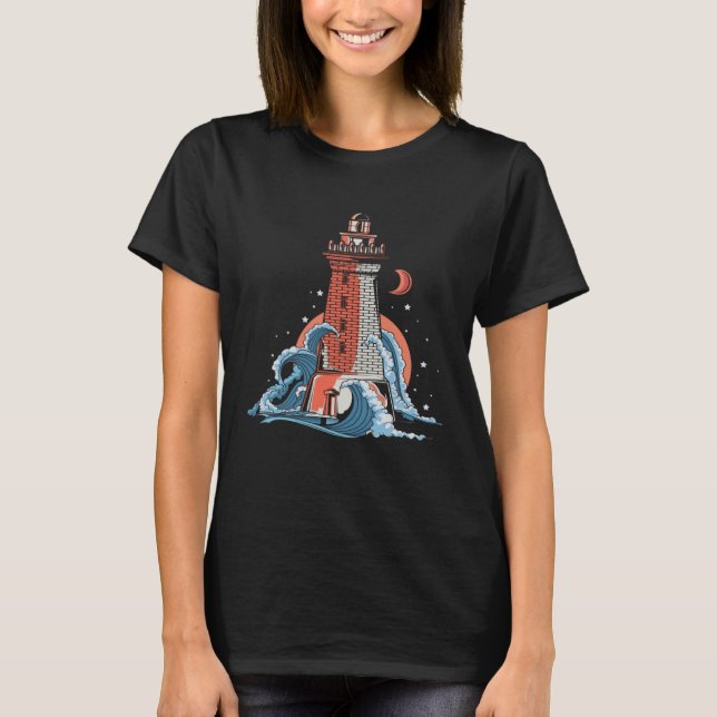 Awesome Coasts Waves T-Shirt (Front)