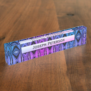 Awesome Colour Diamond Design Nameplate