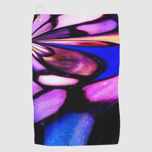 Awesome Colours Mosaic Inspired Golf Towel (Front)
