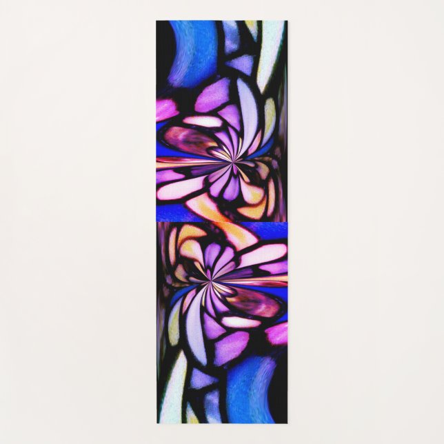 Awesome Colours Mosaic Inspired Yoga Mat (Front)