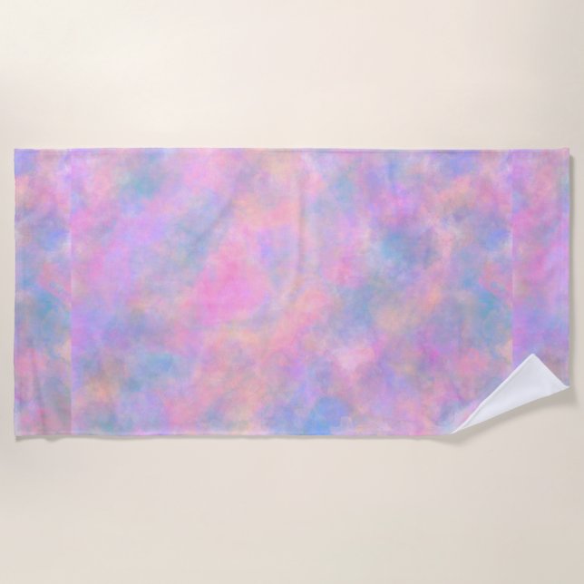 Awesome Combination of Pastel Colours  Beach Towel (Front)