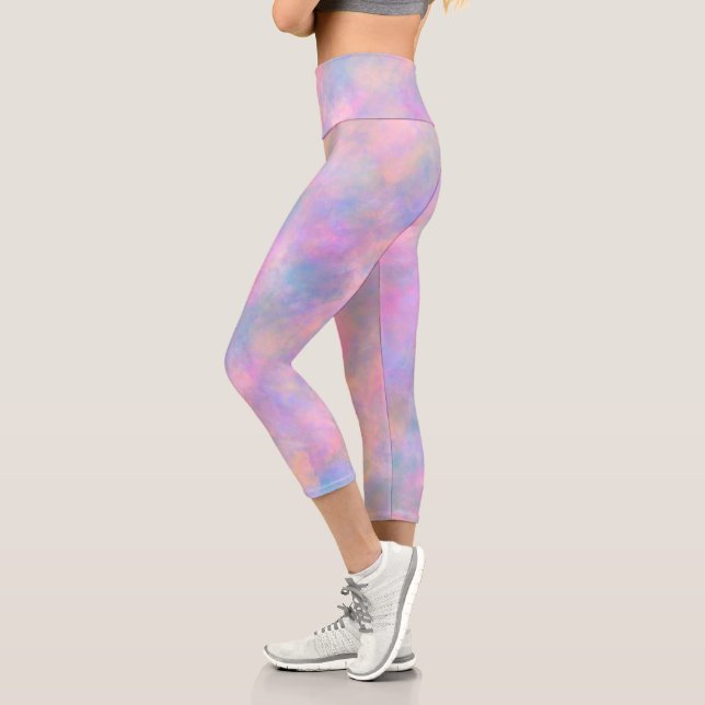 Awesome Combination of Pastel Colours  Capri Leggings (Left)