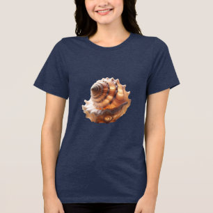 Awesome Conch Shell, Bella+Canvas Women's Tri-Blen Tri-Blend Shirt