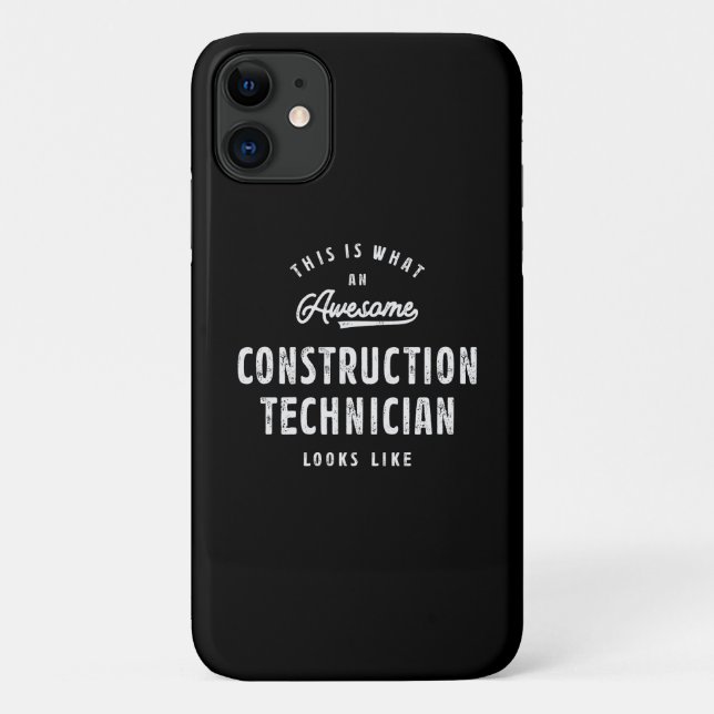 Awesome Construction Technician Case-Mate iPhone Case (Back)