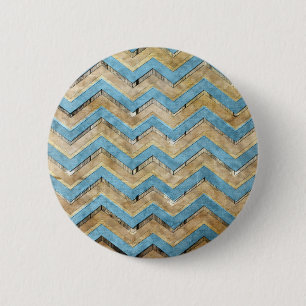 Awesome cool chevron zigzag pattern 6 cm round badge