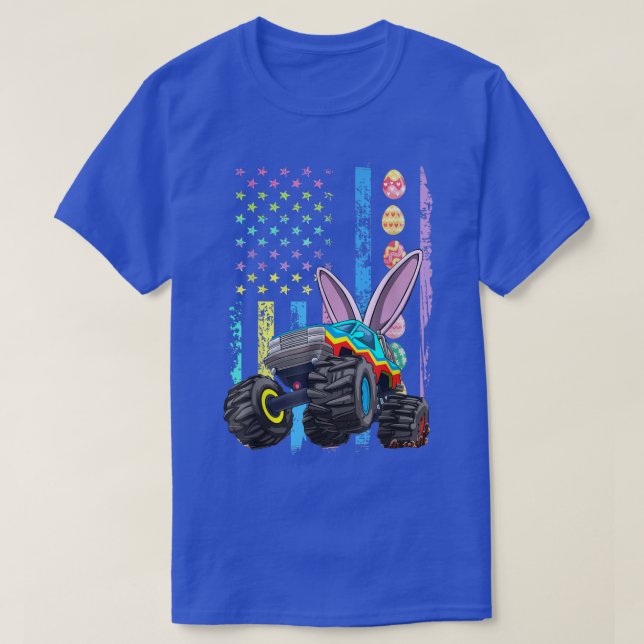 Awesome Cool Monster Trucks Are My Jam Happy Easte T-Shirt (Design Front)