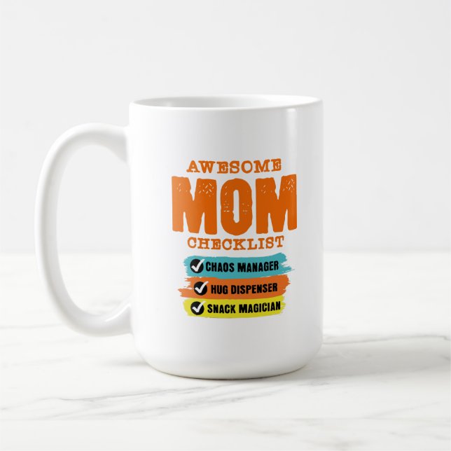 Awesome Cool Mum Coffee Mug (Left)